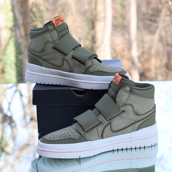 Jordan 1 Retro High Double Strap Olive Canvas - Picture 9 of 16